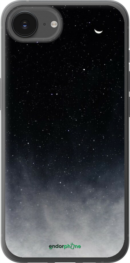 Силиконовый чехол Сині хмари, Синій місяць для Apple iPhone SE 4 - 6396u-3652 изображение 