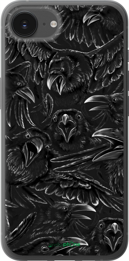 Силиконовый чехол Воронья ярость для Apple iPhone SE 4 - 6474u-3652 изображение 