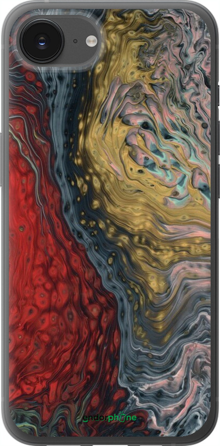 Силиконовый чехол С изображением абстрактной живописи для Apple iPhone SE 4 - 6530u-3652 изображение 