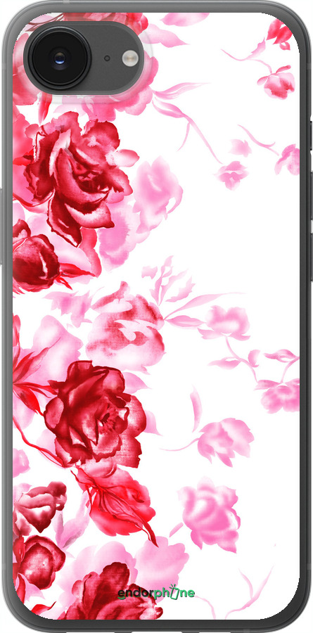 Силиконовый чехол Нарисованные розы для Apple iPhone SE 4 - 724u-3652 изображение 
