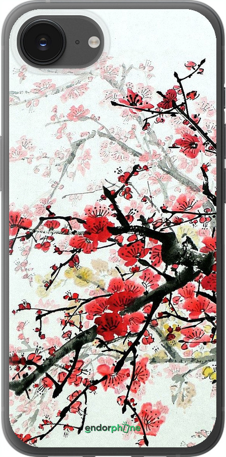 Силіконовий чехол Квітучий кущ для Apple iPhone SE 4 - 831u-3652 изображение 