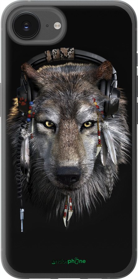 Силиконовый чехол Волк-меломан для Apple iPhone SE 4 - 875u-3652 изображение 