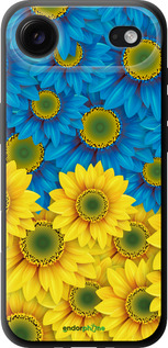 TPU чехол Жёлто-голубые цветы для Apple iPhone 17 AIR - 1048b-4032 изображение 