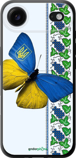 TPU чехол Желто-голубая бабочка для Apple iPhone 17 AIR - 1054b-4032 изображение 