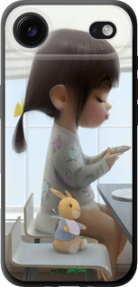 TPU чехол Милая девочка с зайчиком для Apple iPhone 17 AIR - 4039b-4032 изображение 