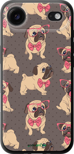 TPU чехол мопсики 2 для Apple iPhone 17 AIR - 4362b-4032 изображение 