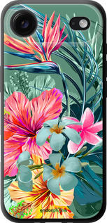 TPU чехол Тропічні квіти v1 для Apple iPhone 17 AIR - 4667b-4032 изображение 