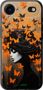 TPU чехол Чехол для телефона Девушка с оранжевыми бабочками для Apple iPhone 17 AIR - 5940b-4032 изображение 