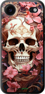 TPU чехол Череп в розовых цветах для Apple iPhone 17 AIR - 5965b-4032 изображение 