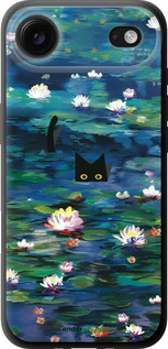 TPU чехол із зображенням водяних лілій та кішок для Apple iPhone 17 AIR - 6257b-4032 изображение 