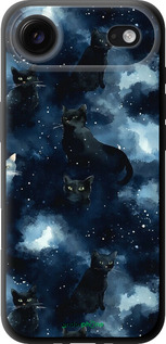 TPU чехол Изображение Кошек с тёмной акварелью для Apple iPhone 17 AIR - 6521b-4032 изображение 