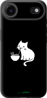 TPU чехол С милым котом на черном фоне для Apple iPhone 17 AIR - 6528b-4032 изображение 