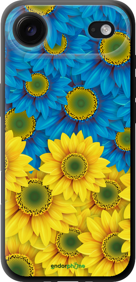 TPU чехол Жёлто-голубые цветы для Apple iPhone 17 AIR - 1048b-4032 изображение 