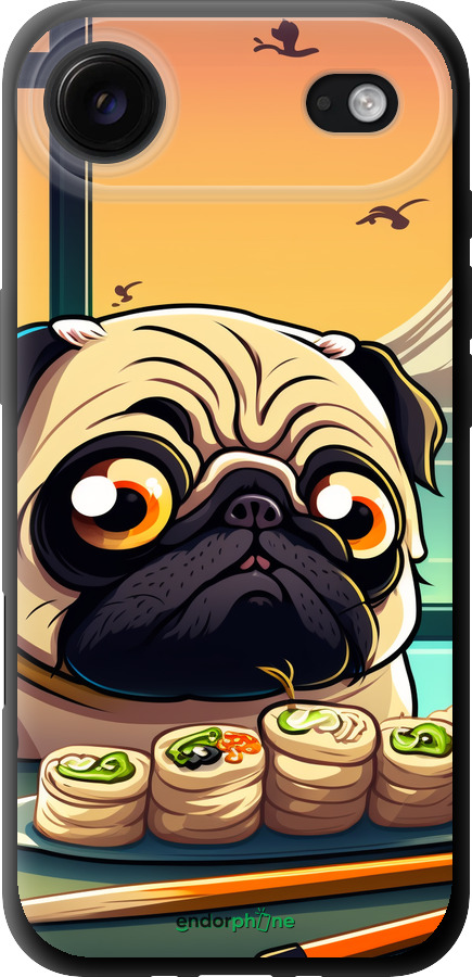 TPU чехол Мопс і суші для Apple iPhone 17 AIR - 5588b-4032 изображение 