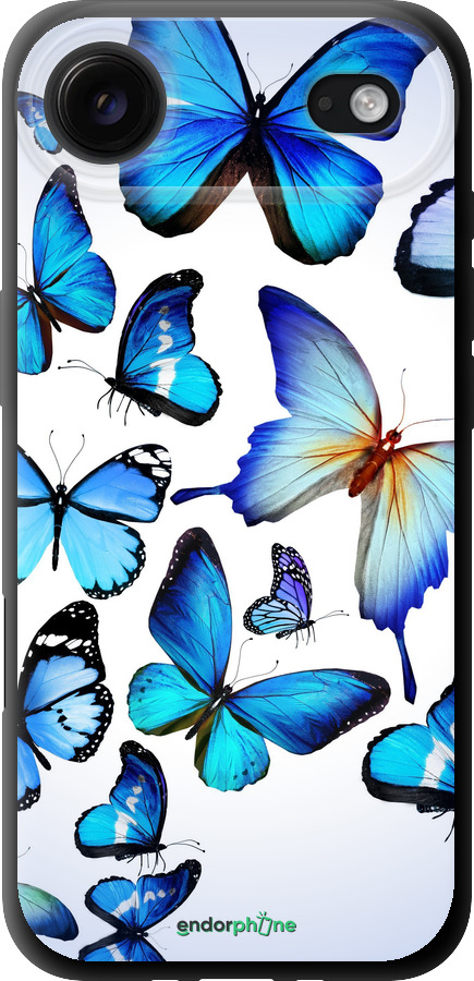 TPU чехол Бабочки для Apple iPhone 17 AIR - 6023b-4032 изображение 