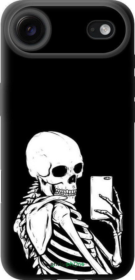 TPU чехол Скелет робить Selfie для Apple iPhone 17 AIR - 6535b-4032 изображение 