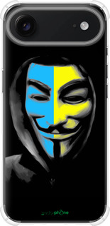 Силикон с усиленными углами чехол Украинский анонимус для Apple iPhone 17 AIR - 1062sp-4032 изображение 