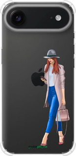 Силикон с усиленными углами чехол Девушка 1 для Apple iPhone 17 AIR - 4751sp-4032 изображение 