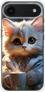 Силіконовий протиударний с посиленими кутами чехол Білий кіт для Apple iPhone 17 AIR - 5646sp-4032 изображение 