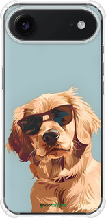 Силикон с усиленными углами чехол Пес в очках для Apple iPhone 17 AIR - 6381sp-4032 изображение 