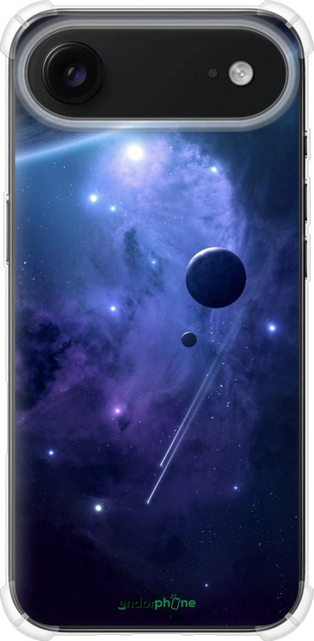 Силикон с усиленными углами чехол Планеты в синем космосе для Apple iPhone 17 AIR - 171sp-4032 изображение 