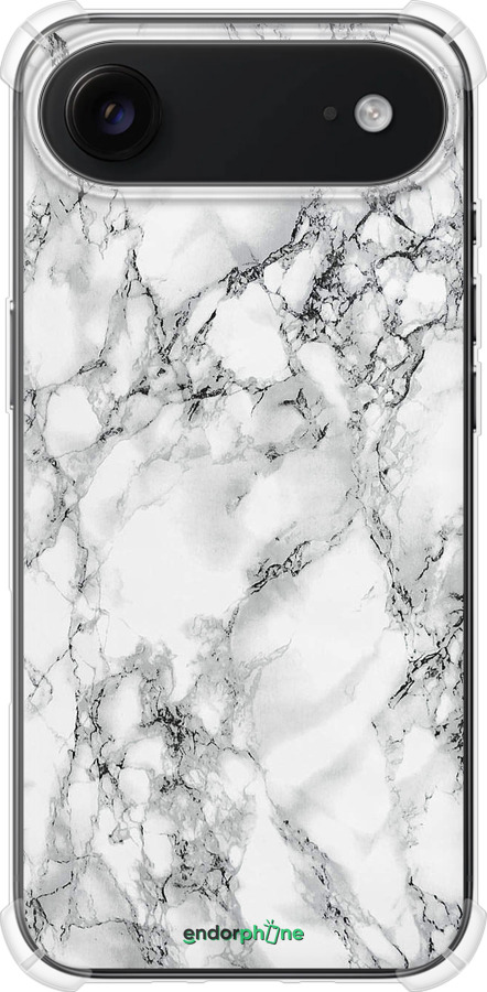 Силикон с усиленными углами чехол Мрамор белый для Apple iPhone 17 AIR - 4480sp-4032 изображение 