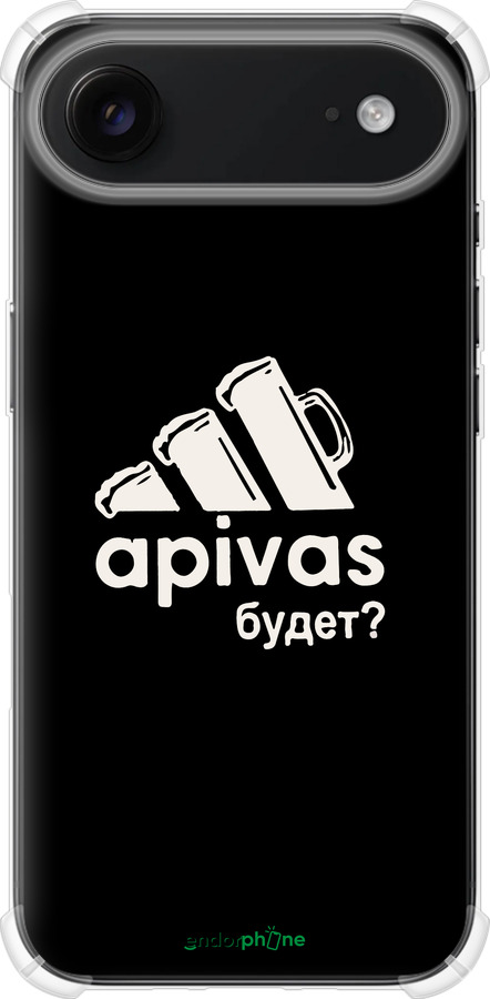 Силіконовий протиударний с посиленими кутами чехол А пивас для Apple iPhone 17 AIR - 4571sp-4032 изображение 
