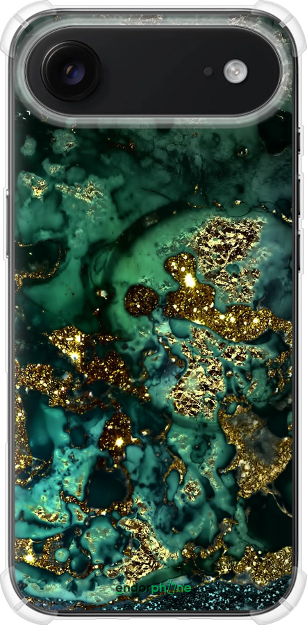 Силикон с усиленными углами чехол Мрамор золото богатство для Apple iPhone 17 AIR - 5419sp-4032 изображение 