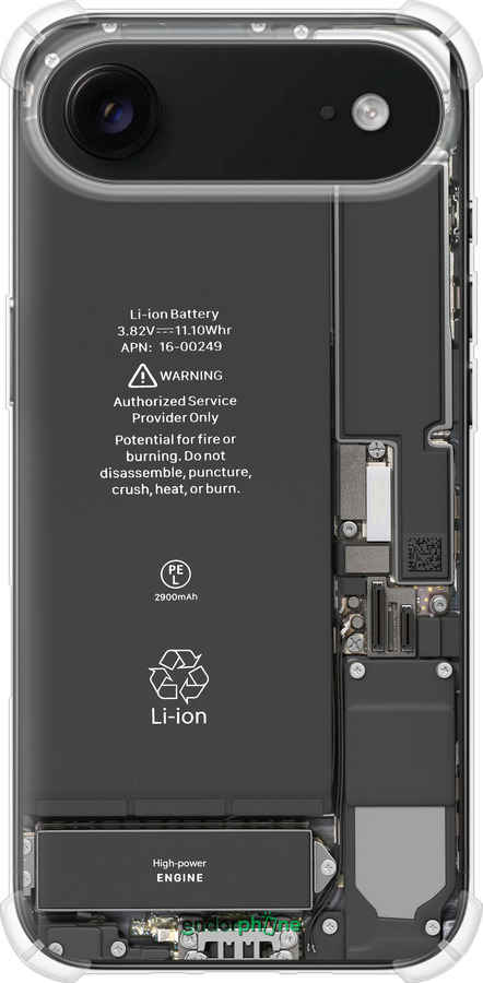Силіконовий протиударний с посиленими кутами чехол Деталі смартфона для Apple iPhone 17 AIR - 5487sp-4032 изображение 