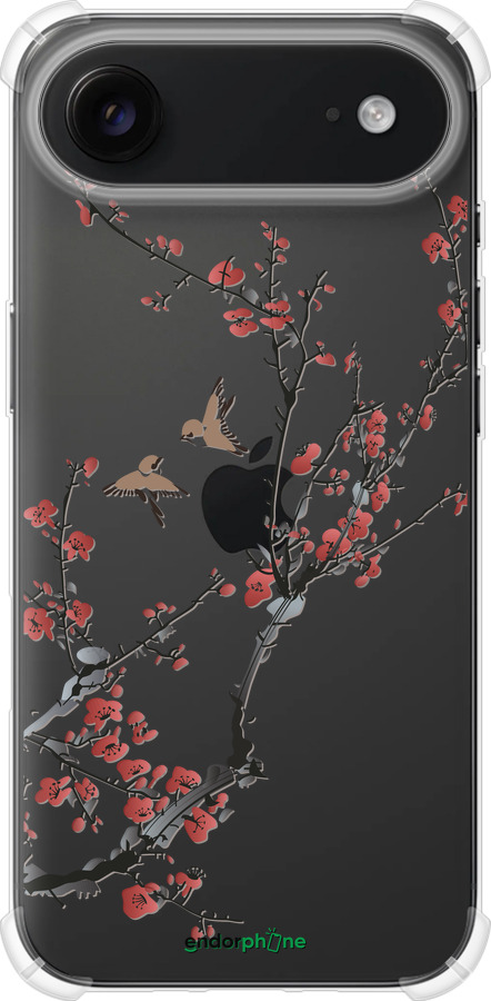 Силіконовий протиударний с посиленими кутами чехол Сакура v2 для Apple iPhone 17 AIR - 5538sp-4032 изображение 