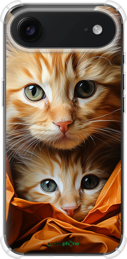 Силикон с усиленными углами чехол Котики 2 для Apple iPhone 17 AIR - 5664sp-4032 изображение 