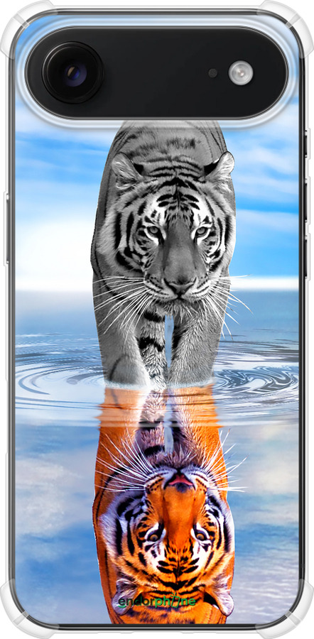 Силикон с усиленными углами чехол Тигр для Apple iPhone 17 AIR - 6016sp-4032 изображение 