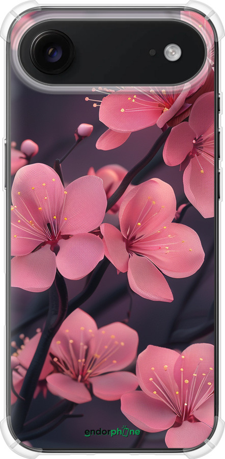Силикон с усиленными углами чехол Пурпурная сакура для Apple iPhone 17 AIR - 6075sp-4032 изображение 