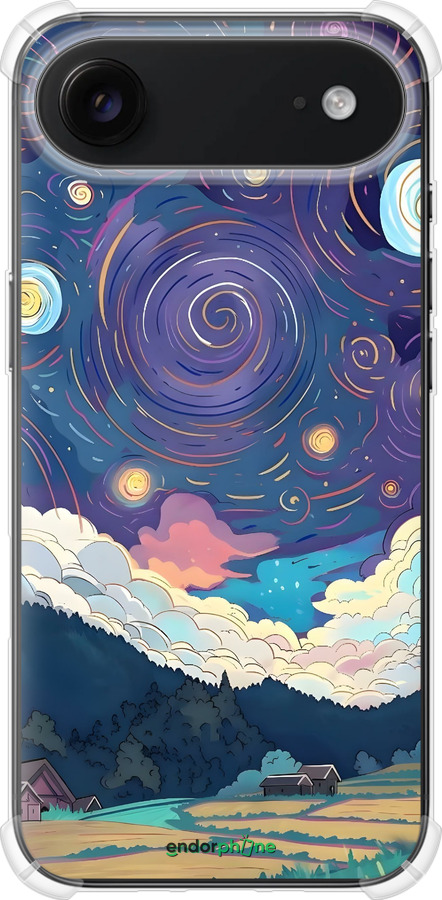 Силикон с усиленными углами чехол Креативный арт для Apple iPhone 17 AIR - 6322sp-4032 изображение 