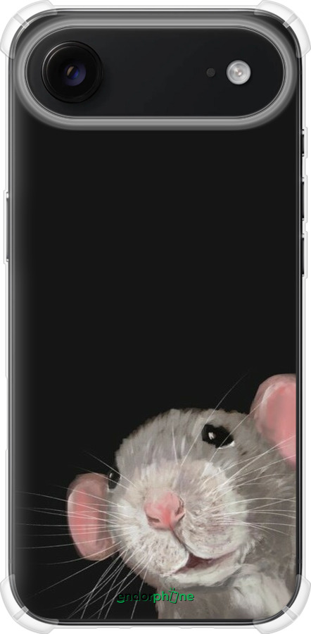 Силіконовий протиударний с посиленими кутами чехол The Peeking Rat для Apple iPhone 17 AIR - 6442sp-4032 изображение 
