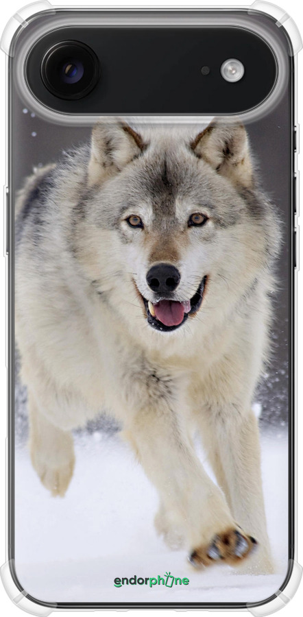 Силикон с усиленными углами чехол Бегущий волк для Apple iPhone 17 AIR - 826sp-4032 изображение 