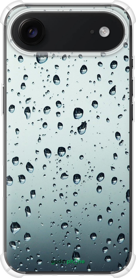 Силіконовий протиударний с посиленими кутами чехол Скло в краплях для Apple iPhone 17 AIR - 848sp-4032 изображение 