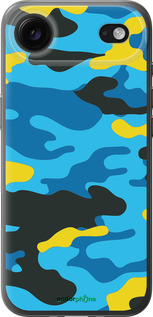 Силиконовый чехол Желто-голубой камуфляж для Apple iPhone 17 AIR - 1084u-4032 изображение 
