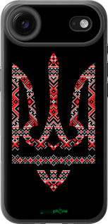 Силиконовый чехол Герб - вышиванка на черном фоне для Apple iPhone 17 AIR - 1196u-4032 изображение 