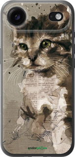 Силиконовый чехол Котёнок из пятен и линий для Apple iPhone 17 AIR - 119u-4032 изображение 