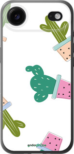 Силиконовый чехол Кактусы в горшочках для Apple iPhone 17 AIR - 3968u-4032 изображение 