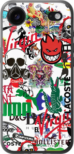 Силиконовый чехол Many different logos для Apple iPhone 17 AIR - 4022u-4032 изображение 