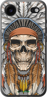 Силиконовый чехол Череп индейца для Apple iPhone 17 AIR - 4032u-4032 изображение 