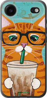 Силіконовий чехол Зеленоокий кіт в окулярах для Apple iPhone 17 AIR - 4054u-4032 изображение 