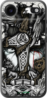 Силиконовый чехол Тату Викинг для Apple iPhone 17 AIR - 4098u-4032 изображение 