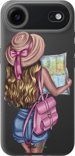 Силиконовый чехол Девушка с картой для Apple iPhone 17 AIR - 4704u-4032 изображение 