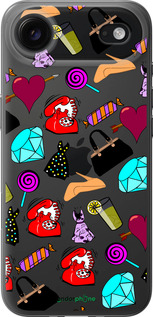 Силіконовий чехол stickers для Apple iPhone 17 AIR - 4757u-4032 изображение 