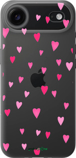 Силиконовый чехол Сердечки 2 для Apple iPhone 17 AIR - 4763u-4032 изображение 