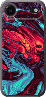 Силиконовый чехол Синяя красная абстакция для Apple iPhone 17 AIR - 5339u-4032 изображение 