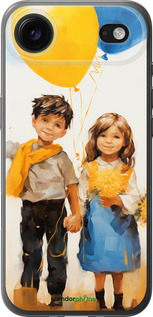 Силиконовый чехол Дети с шариками для Apple iPhone 17 AIR - 5659u-4032 изображение 